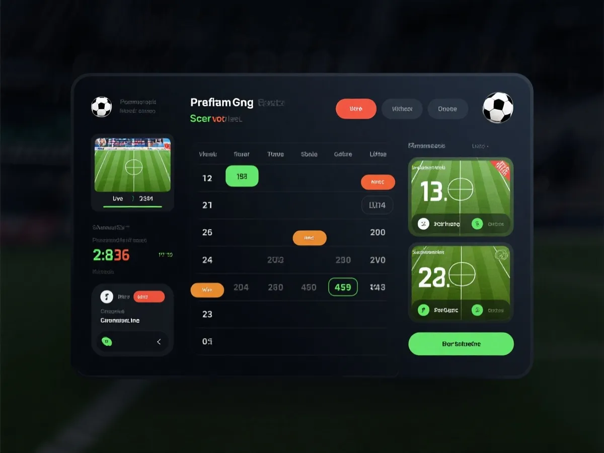 世界盃賽程與直播資訊展示示意圖